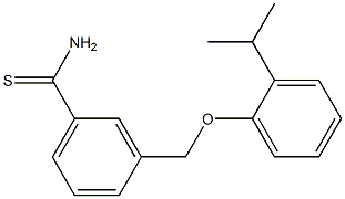 3-[2-(propan-2-yl)phenoxymethyl]benzene-1-carbothioamide