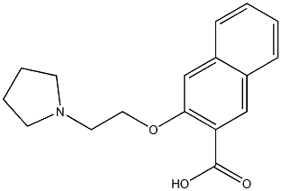 3-[2-(pyrrolidin-1-yl)ethoxy]naphthalene-2-carboxylic acid