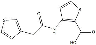 3-[2-(thiophen-3-yl)acetamido]thiophene-2-carboxylic acid Struktur