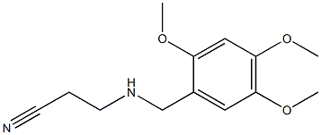 3-{[(2,4,5-trimethoxyphenyl)methyl]amino}propanenitrile