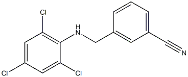  3-{[(2,4,6-trichlorophenyl)amino]methyl}benzonitrile