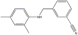 3-{[(2,4-dimethylphenyl)amino]methyl}benzonitrile,,结构式