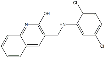3-{[(2,5-dichlorophenyl)amino]methyl}quinolin-2-ol Structure