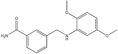  3-{[(2,5-dimethoxyphenyl)amino]methyl}benzamide