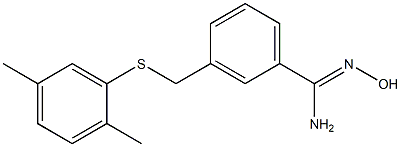  3-{[(2,5-dimethylphenyl)sulfanyl]methyl}-N'-hydroxybenzene-1-carboximidamide