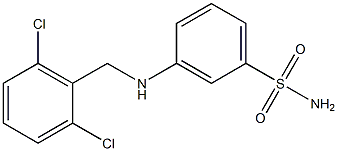 3-{[(2,6-dichlorophenyl)methyl]amino}benzene-1-sulfonamide Struktur