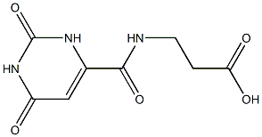 3-{[(2,6-dioxo-1,2,3,6-tetrahydropyrimidin-4-yl)carbonyl]amino}propanoic acid Structure