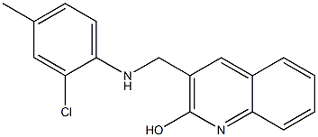 3-{[(2-chloro-4-methylphenyl)amino]methyl}quinolin-2-ol Structure