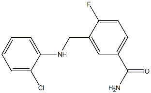 3-{[(2-chlorophenyl)amino]methyl}-4-fluorobenzamide