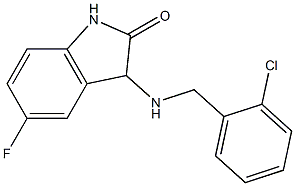 3-{[(2-chlorophenyl)methyl]amino}-5-fluoro-2,3-dihydro-1H-indol-2-one Structure