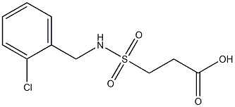 3-{[(2-chlorophenyl)methyl]sulfamoyl}propanoic acid Structure