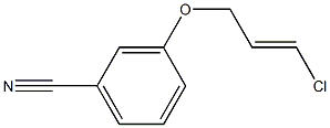 3-{[(2E)-3-chloroprop-2-enyl]oxy}benzonitrile 化学構造式