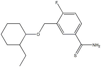 3-{[(2-ethylcyclohexyl)oxy]methyl}-4-fluorobenzene-1-carbothioamide|