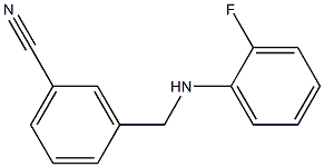 3-{[(2-fluorophenyl)amino]methyl}benzonitrile Struktur