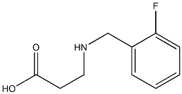 3-{[(2-fluorophenyl)methyl]amino}propanoic acid Struktur
