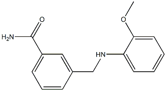 3-{[(2-methoxyphenyl)amino]methyl}benzamide Structure