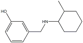 3-{[(2-methylcyclohexyl)amino]methyl}phenol,,结构式