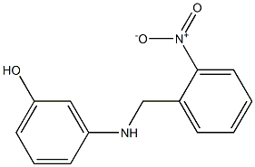 3-{[(2-nitrophenyl)methyl]amino}phenol Structure