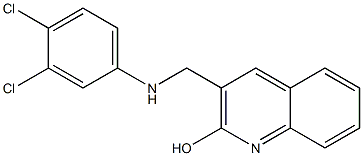 3-{[(3,4-dichlorophenyl)amino]methyl}quinolin-2-ol Struktur