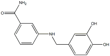 3-{[(3,4-dihydroxyphenyl)methyl]amino}benzamide|