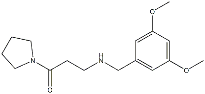 3-{[(3,5-dimethoxyphenyl)methyl]amino}-1-(pyrrolidin-1-yl)propan-1-one|