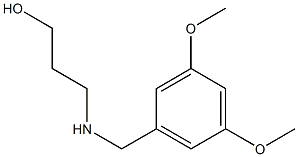 3-{[(3,5-dimethoxyphenyl)methyl]amino}propan-1-ol Struktur