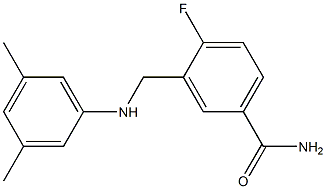  3-{[(3,5-dimethylphenyl)amino]methyl}-4-fluorobenzamide