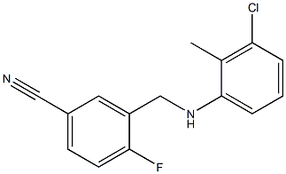 3-{[(3-chloro-2-methylphenyl)amino]methyl}-4-fluorobenzonitrile Structure