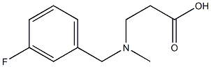 3-{[(3-fluorophenyl)methyl](methyl)amino}propanoic acid Structure