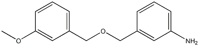 3-{[(3-methoxybenzyl)oxy]methyl}aniline Structure