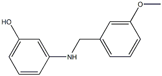 3-{[(3-methoxyphenyl)methyl]amino}phenol Structure