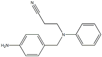 3-{[(4-aminophenyl)methyl](phenyl)amino}propanenitrile Structure