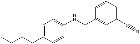 3-{[(4-butylphenyl)amino]methyl}benzonitrile Structure