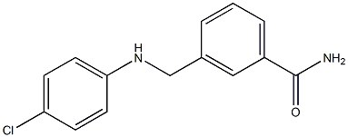 3-{[(4-chlorophenyl)amino]methyl}benzamide Struktur