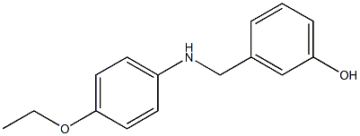 3-{[(4-ethoxyphenyl)amino]methyl}phenol Structure