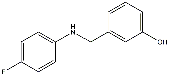 3-{[(4-fluorophenyl)amino]methyl}phenol Struktur