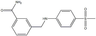 3-{[(4-methanesulfonylphenyl)amino]methyl}benzamide Structure