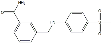 3-{[(4-methanesulfonylphenyl)amino]methyl}benzamide 化学構造式