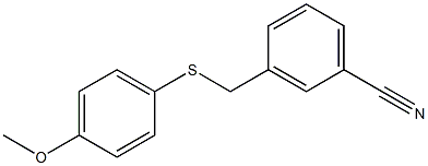 3-{[(4-methoxyphenyl)sulfanyl]methyl}benzonitrile