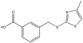 3-{[(4-methyl-1,3-thiazol-2-yl)thio]methyl}benzoic acid