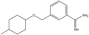 3-{[(4-methylcyclohexyl)oxy]methyl}benzenecarboximidamide