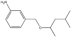 3-{[(4-methylpentan-2-yl)oxy]methyl}aniline,,结构式