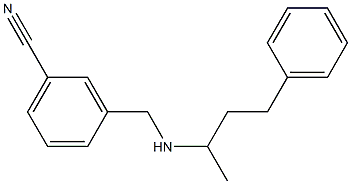 3-{[(4-phenylbutan-2-yl)amino]methyl}benzonitrile Structure