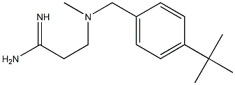 3-{[(4-tert-butylphenyl)methyl](methyl)amino}propanimidamide Structure
