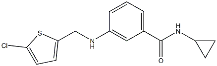 3-{[(5-chlorothiophen-2-yl)methyl]amino}-N-cyclopropylbenzamide