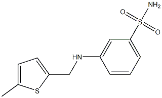  3-{[(5-methylthiophen-2-yl)methyl]amino}benzene-1-sulfonamide