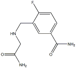 3-{[(carbamoylmethyl)amino]methyl}-4-fluorobenzamide,,结构式