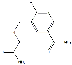 3-{[(carbamoylmethyl)amino]methyl}-4-fluorobenzamide 结构式