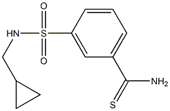 3-{[(cyclopropylmethyl)amino]sulfonyl}benzenecarbothioamide