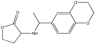 3-{[1-(2,3-dihydro-1,4-benzodioxin-6-yl)ethyl]amino}oxolan-2-one,,结构式